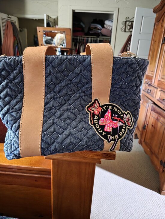 Consuela Handbags - Consuela Denim Quilted Bag - Abby